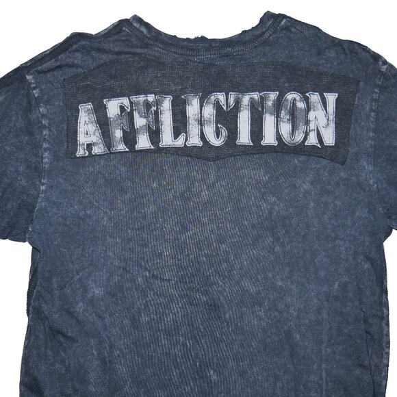 Affliction Live Fast Los Angeles Men’s T-Shirt Size L Vintage Skull Tee RARE - Picture 6 of 9